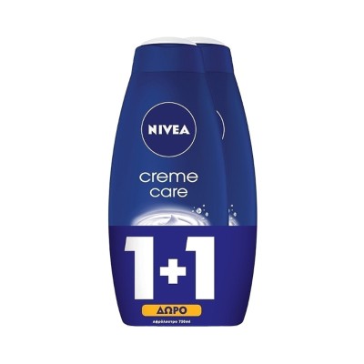 Nivea Creme Care Αφρόλουτρο 2x750ml 1+1 ΔΩΡΟ Υγεία & Ομορφιά