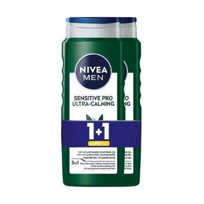 Nivea Men Senstive Pro Ultra Calming Aφρόλουτρο 2x500ml 1+1 ΔΩΡΟ Υγεία & Ομορφιά