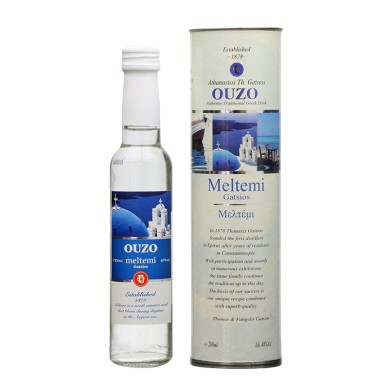 Γκάτσιος Oύζο Mελτέμι σε Κουτί Δώρου 200ml, 500ml ή 1L (40Vol)