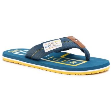 Tommy Hilfiger Flip Flops Badge Beach Sandal FM0FM02706 CZ7 Blue Dock