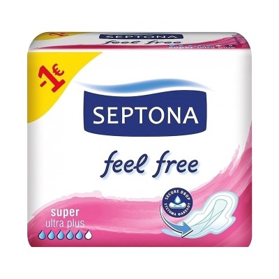 Septona Feel Free Super Σερβιέτες 8τμχ Υγεία & Ομορφιά