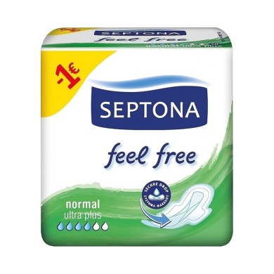 Septona Feel Free Normal Sanitary Napkins 10pcs