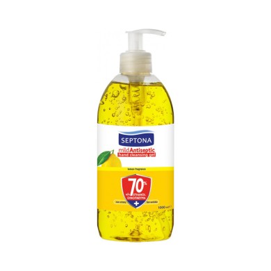Septona Mild Antiseptic Hand Gel Lemon with 70% Ethyl Alcohol 1000ml