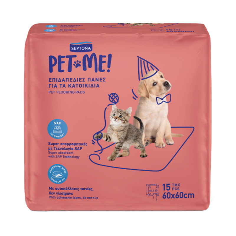 Septona Pet Me Floor Diapers for Pets 15pcs (60x60) Pets