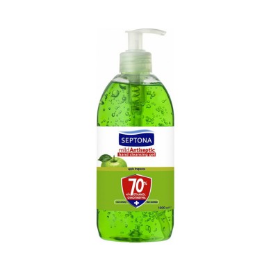 Septona Mild Antiseptic Hand Gel Green Apple with 70% Ethyl Alcohol 1000ml