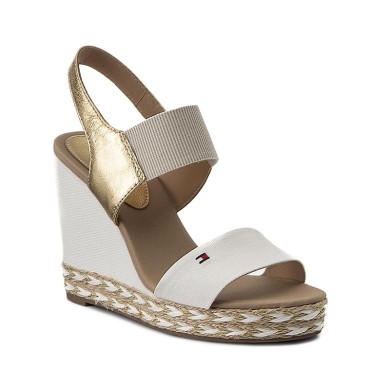Tommy Hilfiger Espadrilles Elena 44C2 FW0FW00734 White-Gold