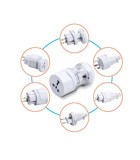 Andowl Αντάπτορας Πρίζας International All In One Ac Plug Λευκό Τεχνολογία