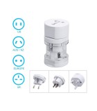 Andowl Αντάπτορας Πρίζας International All In One Ac Plug Λευκό Τεχνολογία