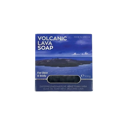 Aegean Aroma Olive Oil Soap with Volcanic Lava 100gr Health & Beauty