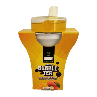 Boom Bubble Tea Peach & Bubbles Mango 250ml