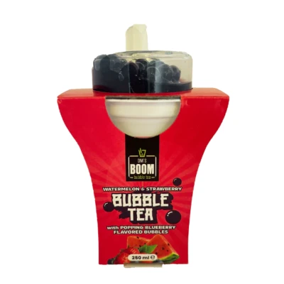 Boom Bubble Tea with Watermelon Strawberry & Blueberrry 250ml