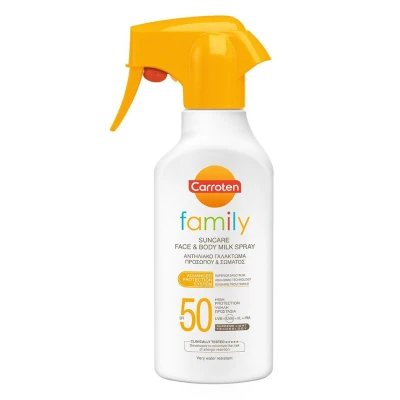 Carroten Family Αντηλιακή Κρέμα Προσώπου και Σώματος SPF50 σε Spray 270ml Υγεία & Ομορφιά