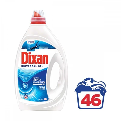 Dixan Universal Gel Liquid Laundry Detergent 46 Measures Cleaning