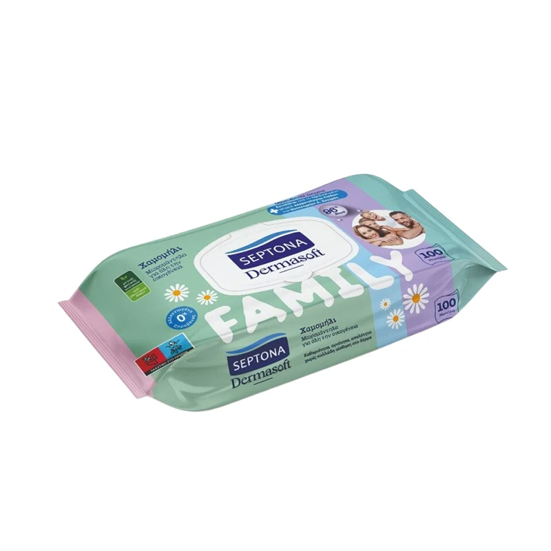 Septona Dermasoft Family Baby Wipes with Chamomile 100pcs Baby Products